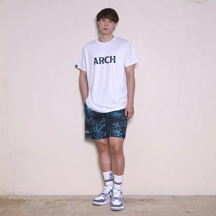 Arch grid faded tee【T125119】white |  | 04