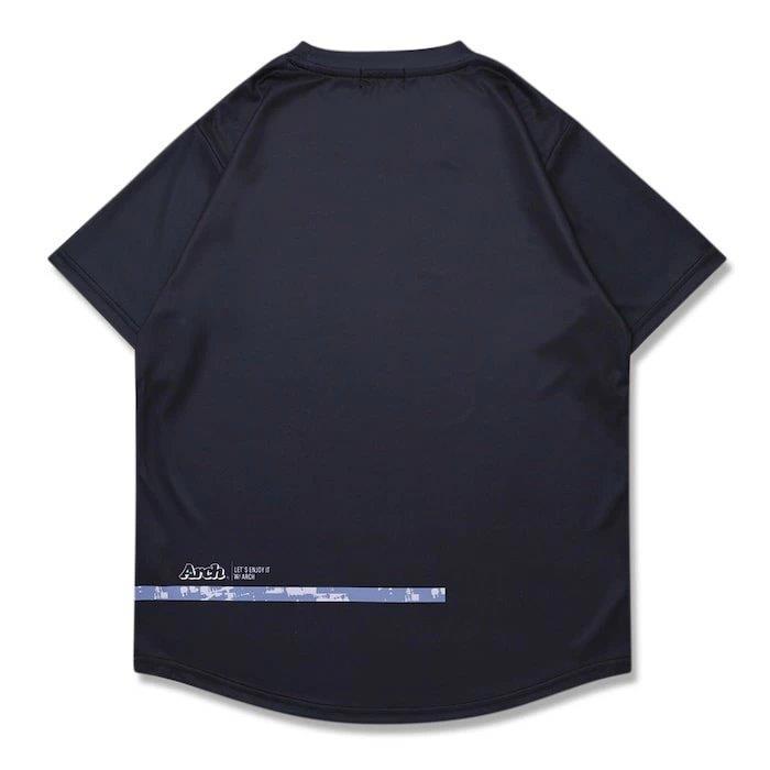 Arch grid faded tee【T125120】black |  | 01