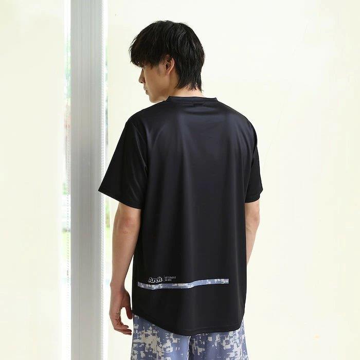 Arch grid faded tee【T125120】black |  | 05