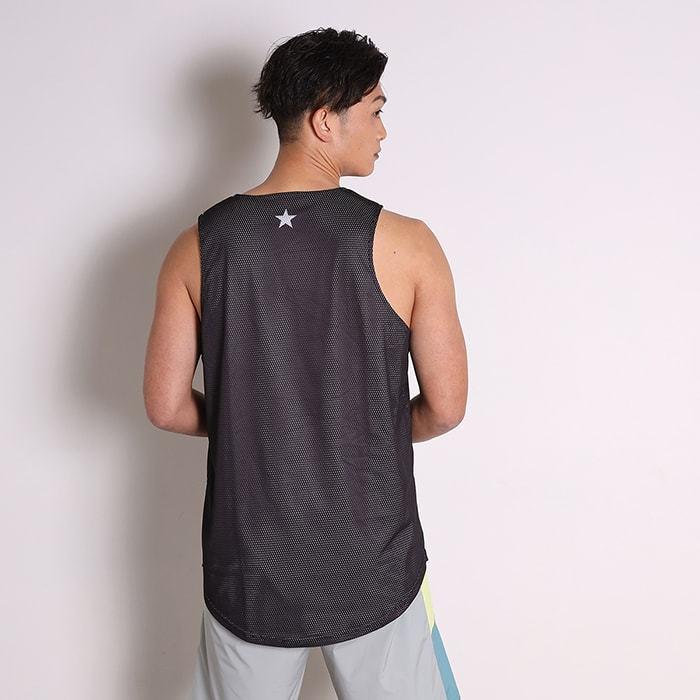 Arch color block rev. tank 【T222-104】white/black |  | 12