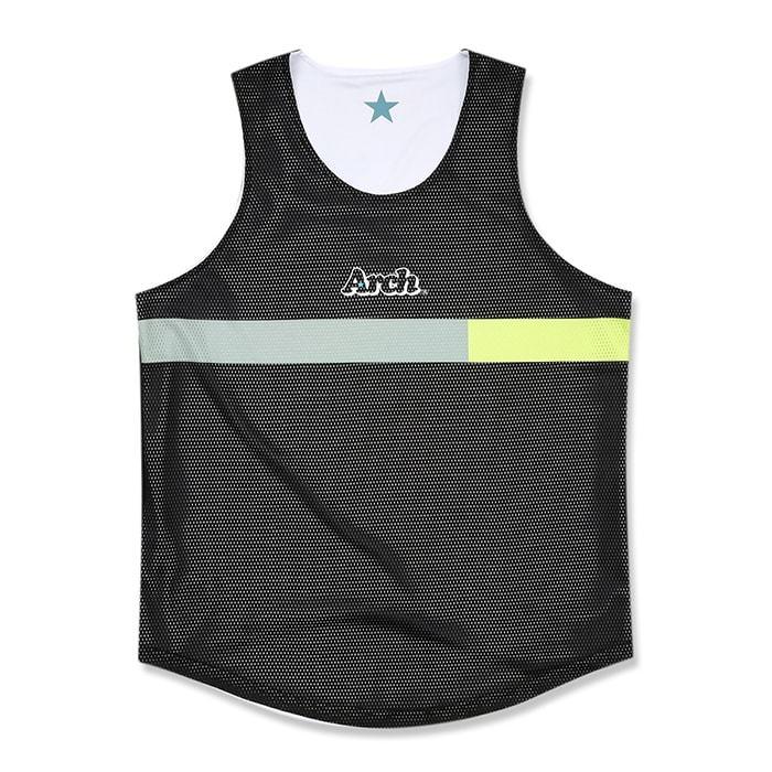 Arch color block rev. tank 【T222-104】white/black |  | 01