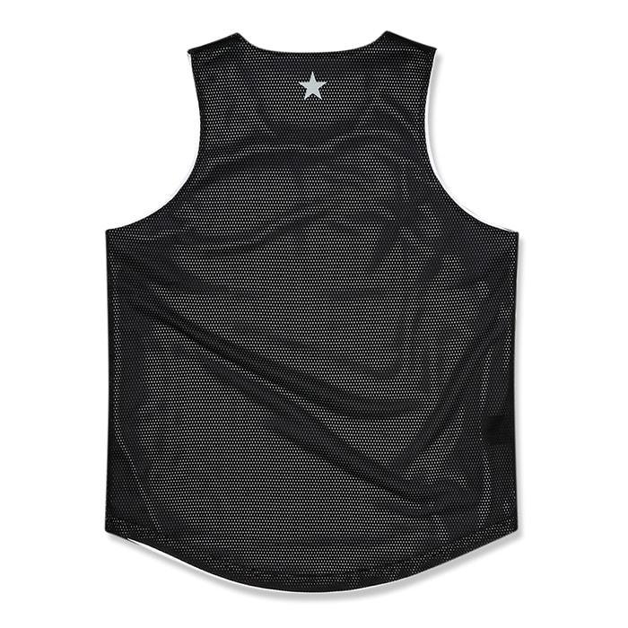 Arch color block rev. tank 【T222-104】white/black |  | 03