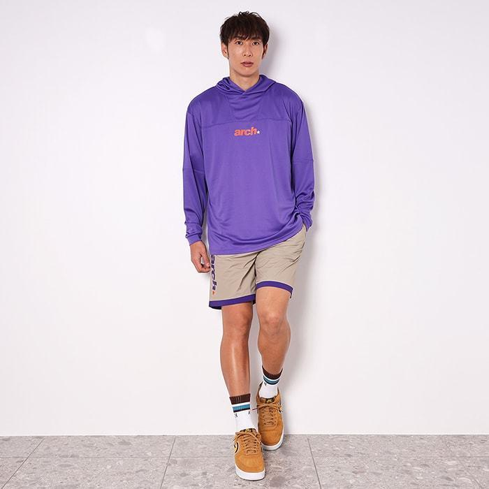 Arch sporty logo L/S parka【T321120】】purple |  | 06