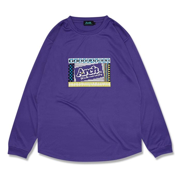 Arch rough designed L/S tee【T323111】purple | 