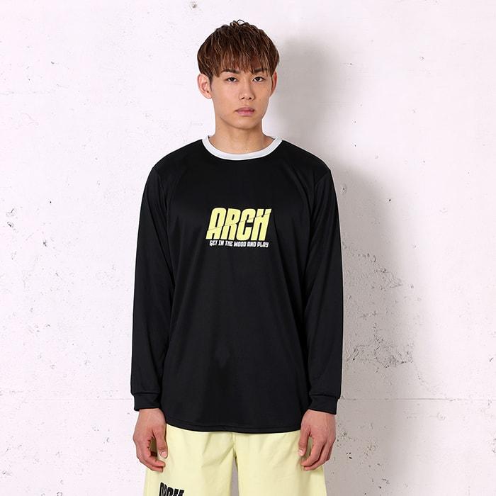 Arch split  logo  L/S tee 【T323119】black |  | 05