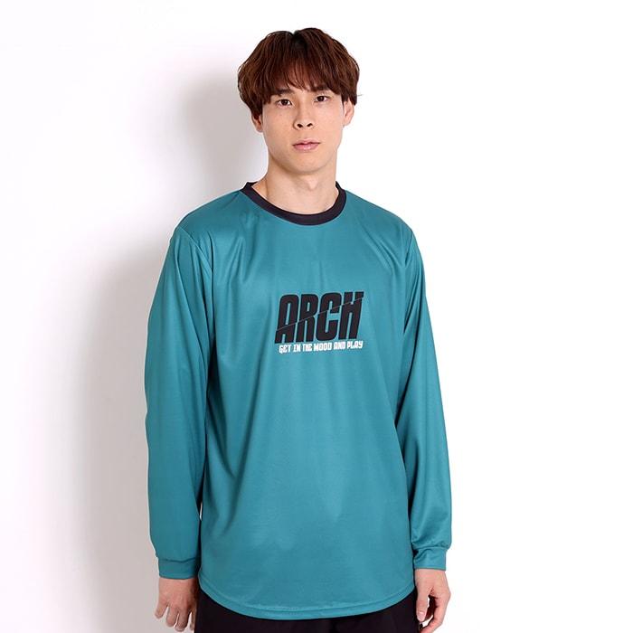 Arch split  logo  L/S tee 【T323120】teal |  | 05