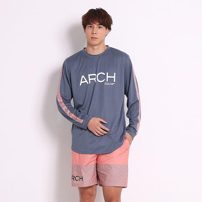 Arch two-tone leopard L/S tee 【T323126】dustyblue |  | 05