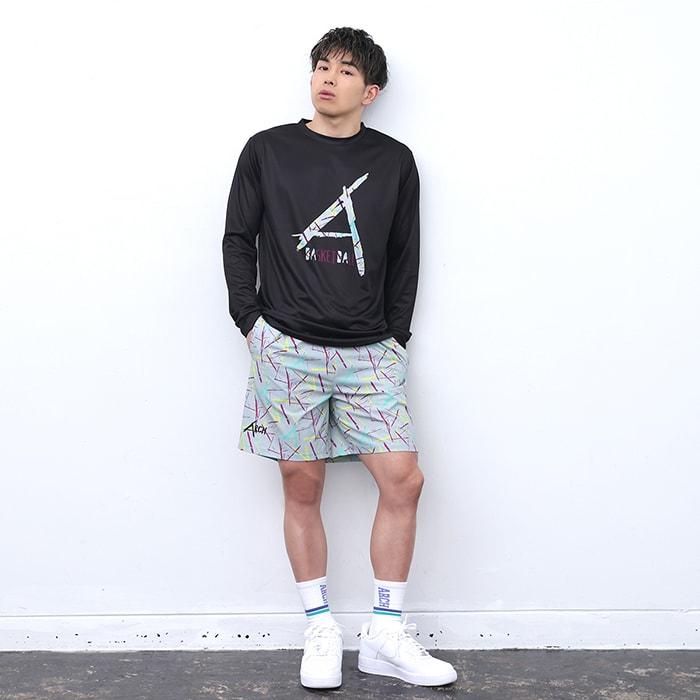 Arch scratched L/S tee 【T324102】black |  | 05