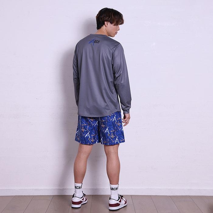 Arch scratched L/S tee 【T324103】dark gray |  | 06