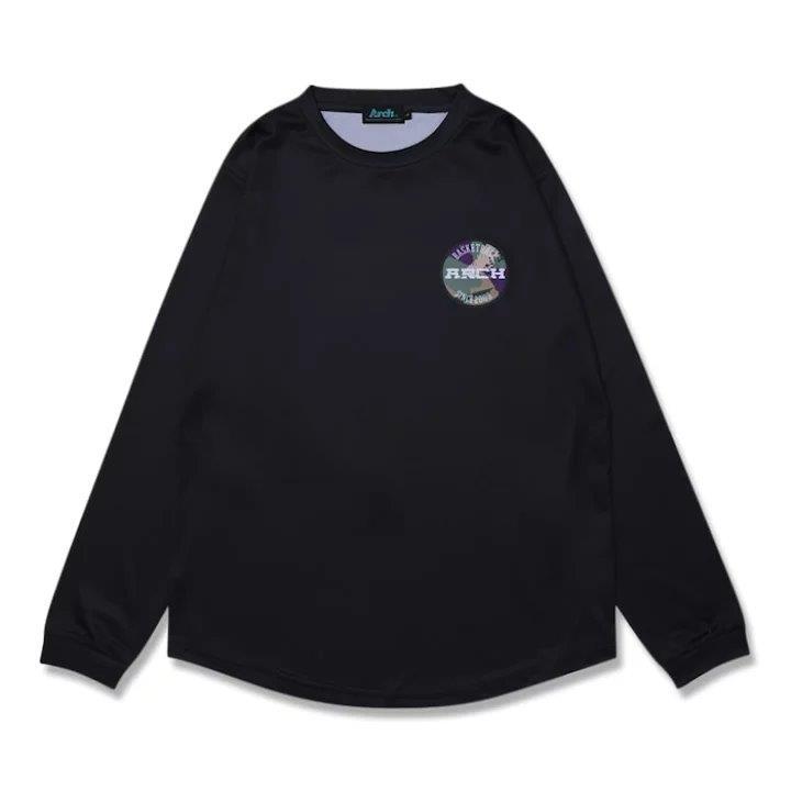 Arch debris L/S tee 【T324108】black | 