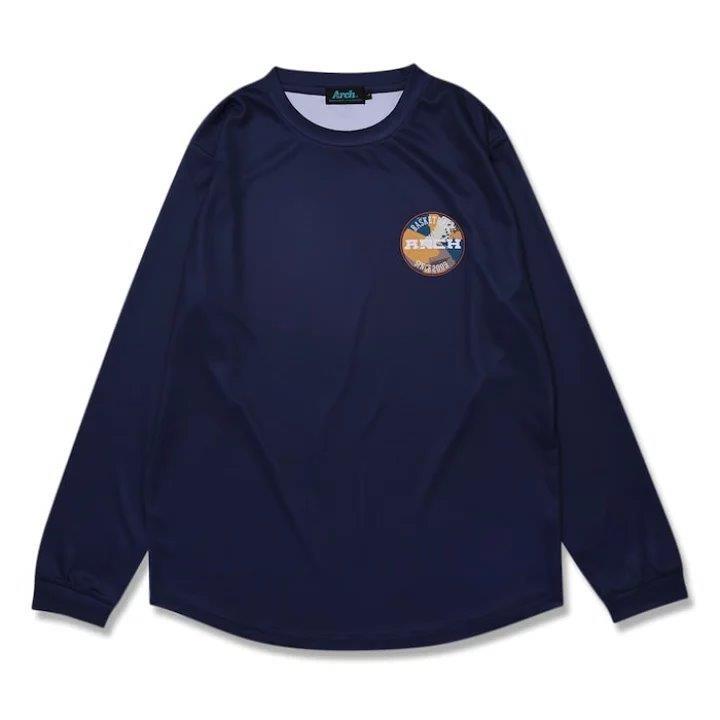 Arch debris L/S tee 【T324109】navy | 