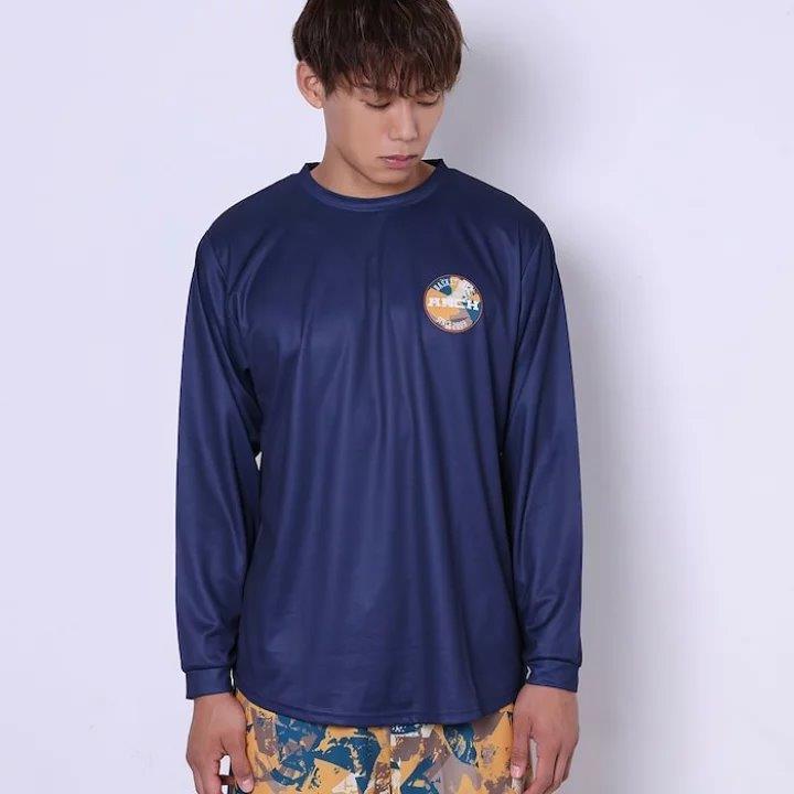 Arch debris L/S tee 【T324109】navy |  | 04