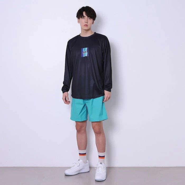 Arch paint stripe L/S tee【T324111】black |  | 04