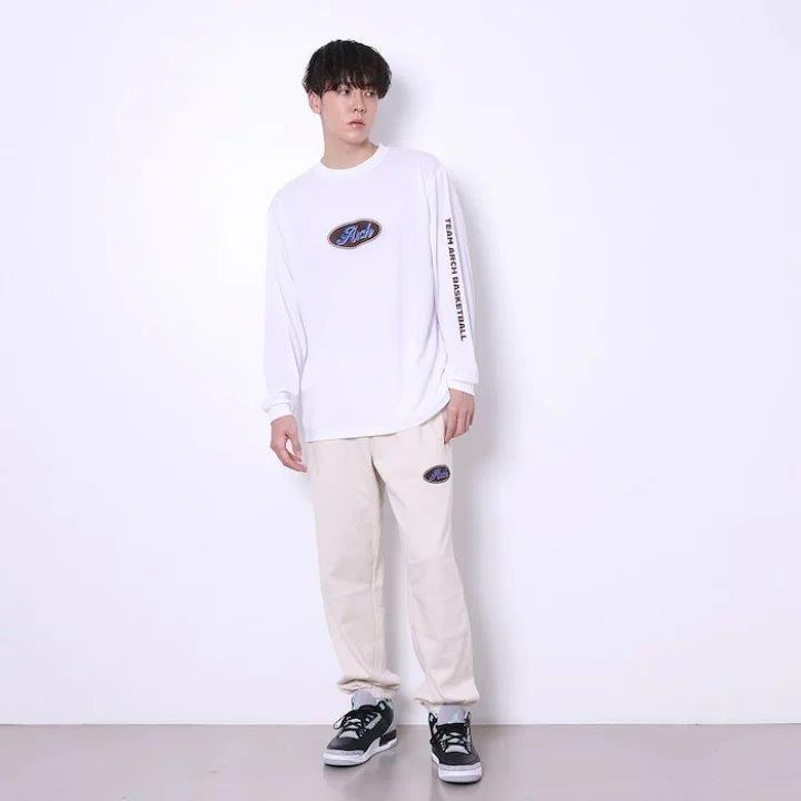 Arch oval logo L/S tee 【T324116】white |  | 05