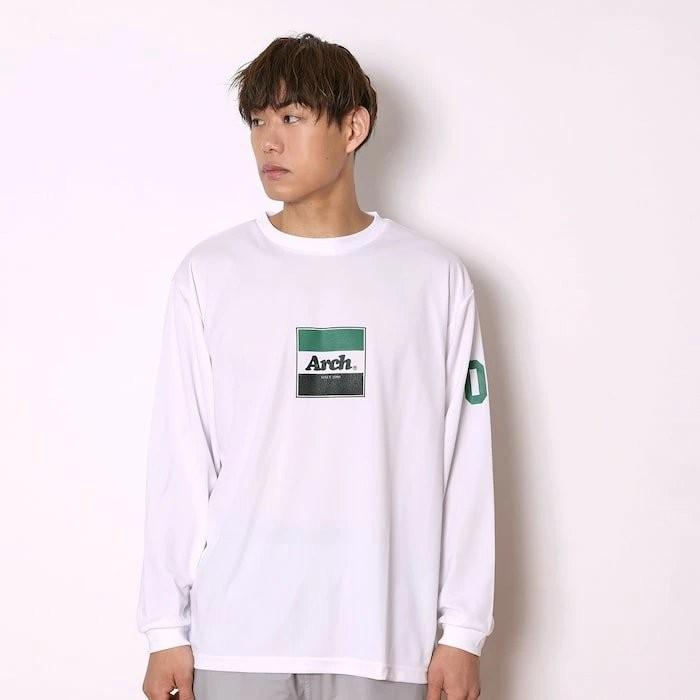 Arch trico logo L/S tee【T325101】white/green |  | 03