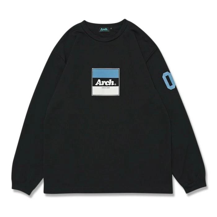 Arch trico logo L/S tee【T325102】black/blue | 
