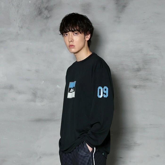 Arch trico logo L/S tee【T325102】black/blue |  | 03