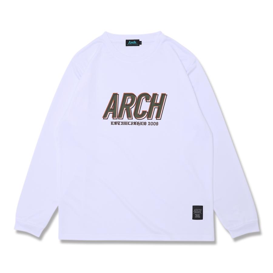 Arch shade logo L/S tee 【T325110】white | 