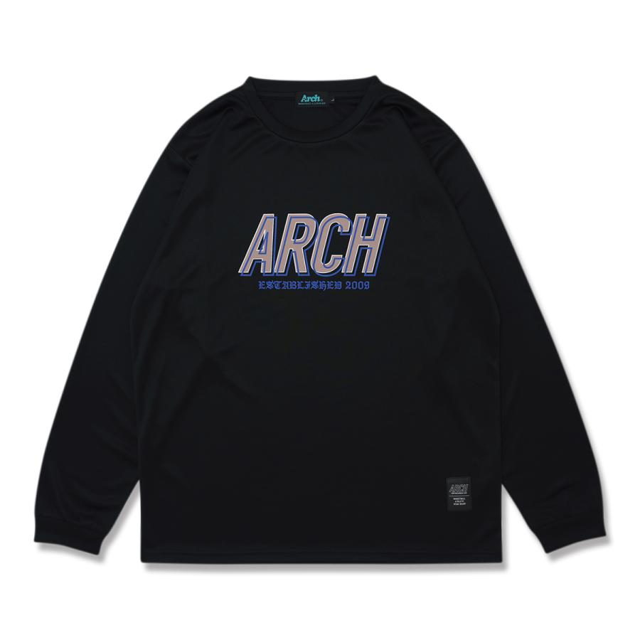 Arch shade logo L/S tee 【T325111】black | 