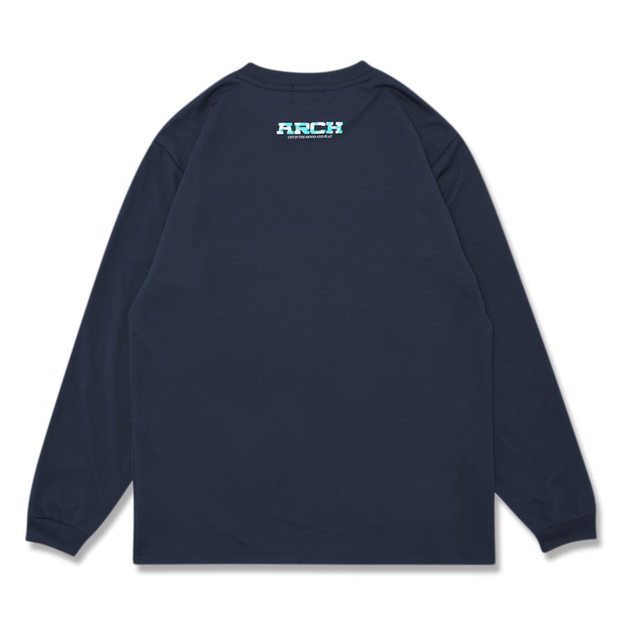 Arch leopard block logo L/S tee【T325134】navy |  | 01
