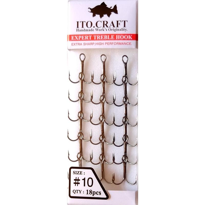 イトウクラフト エキスパートトレブルフック ET-65B #10 / ネコポス便 | 
