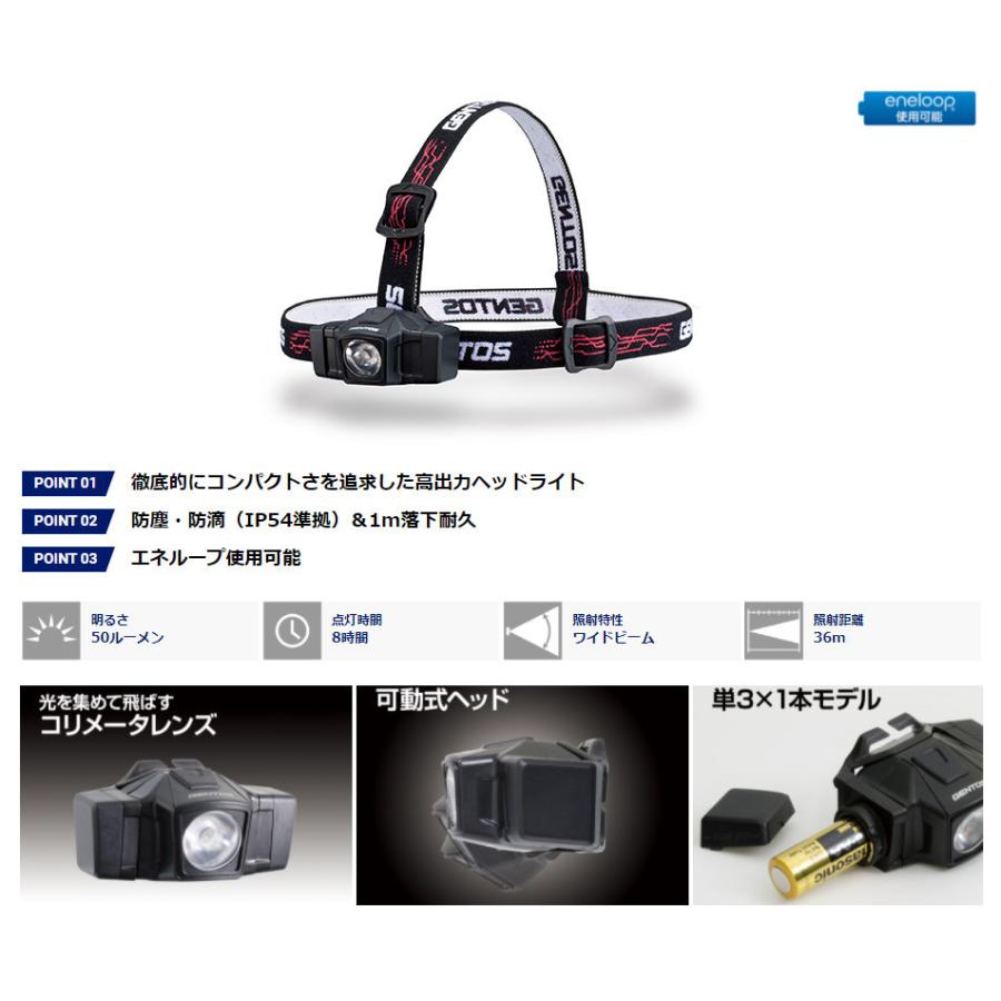 【特価】ジェントス GD-002D LEDヘッドライト | GENTOS | 01