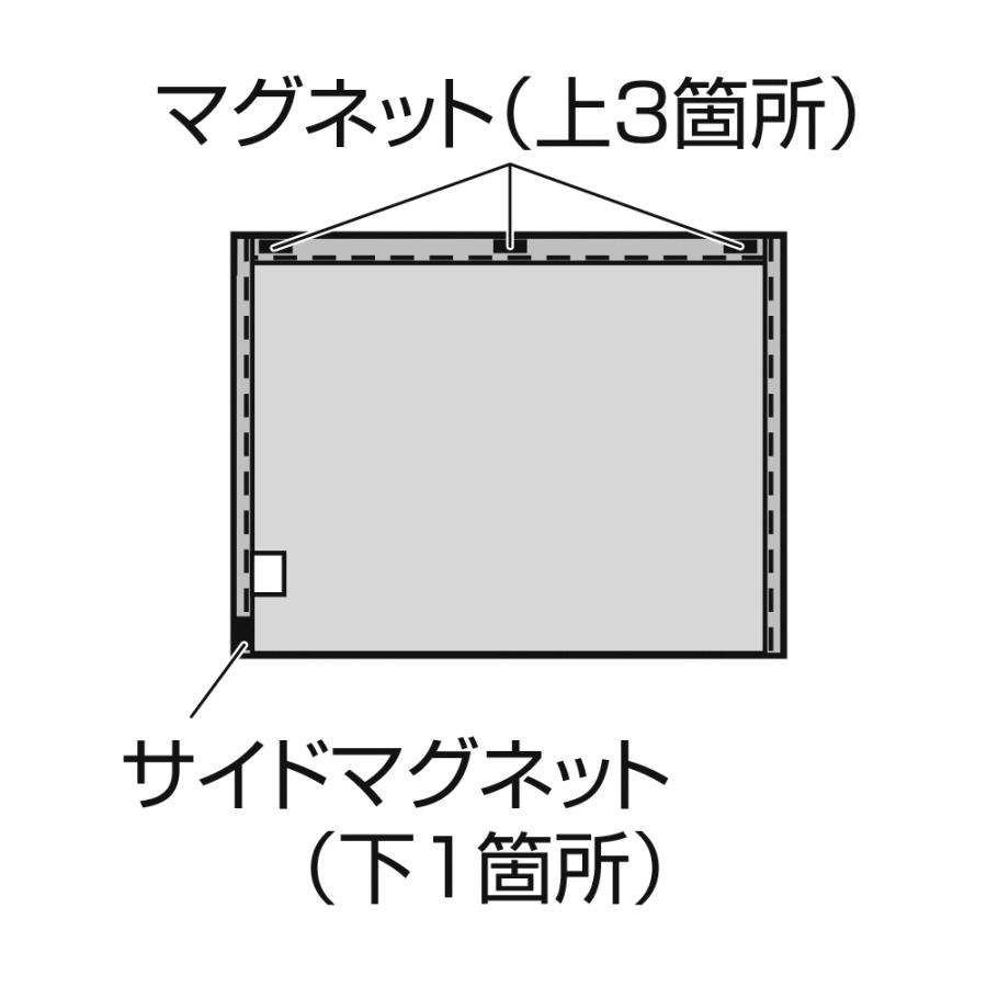 槌屋ヤック 快適お手軽マグネットカーテン BK M 2枚入り LS137 / ネコポス便OK | 槌屋ヤック | 03