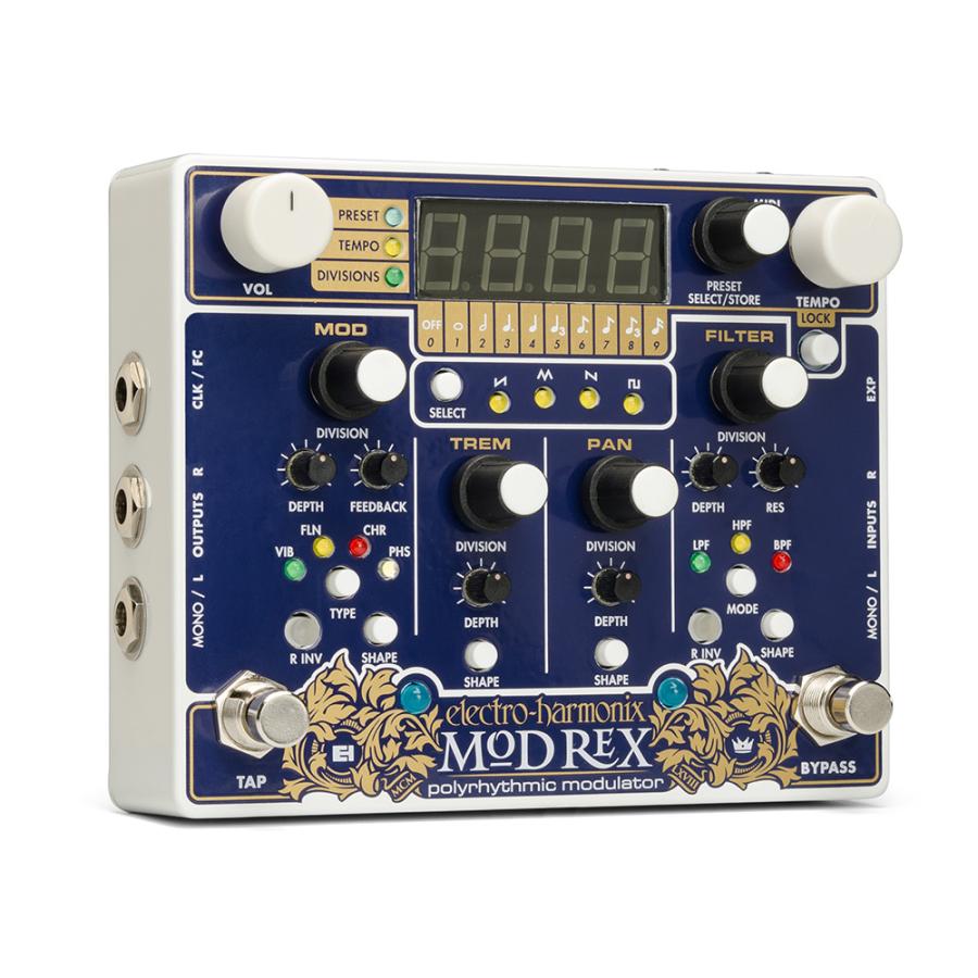 electro-harmonix Mod Rex  [POLYRHYTHMIC MODULATOR] (モジュレーター)【ONLINE STORE】｜tiptoptone