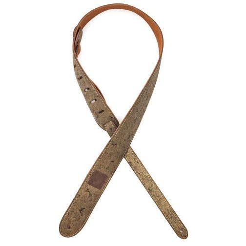 《期間限定！ポイントアップ！》Planet Waves Suede Strap Series Gold Cork design [20SD03] (ストラップ)