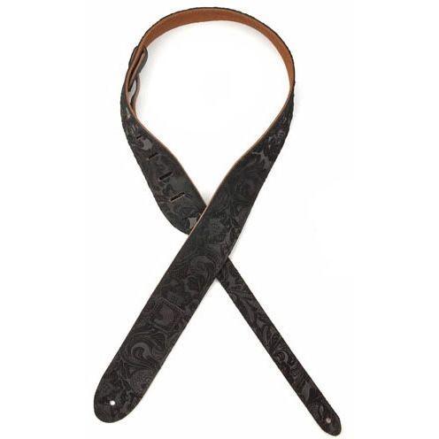 《期間限定！ポイントアップ！》Planet Waves Suede Strap Series Embossed Black [20SD06] (ストラップ)