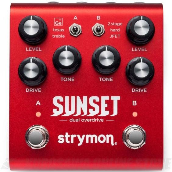 Strymon SUNSET (エフェクター/ディストーション/オーバードライブ/ブースター)(マンスリープレゼント)《期間限定！ポイントアップ！》｜tiptoptone