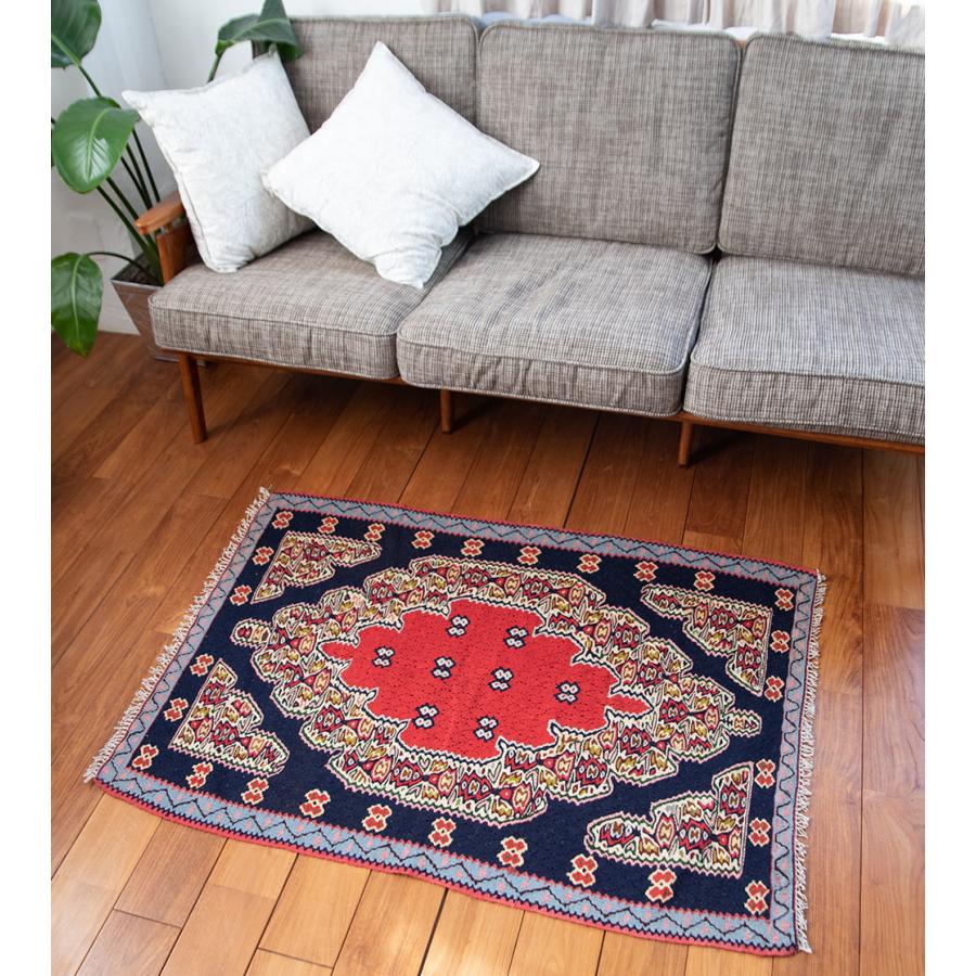 送料無料 曲線織り キリム Kilim トライバル (一点物)バルーチ 送料無料 曲線織り キリム Kilim トライバル (一点物)バルーチ
