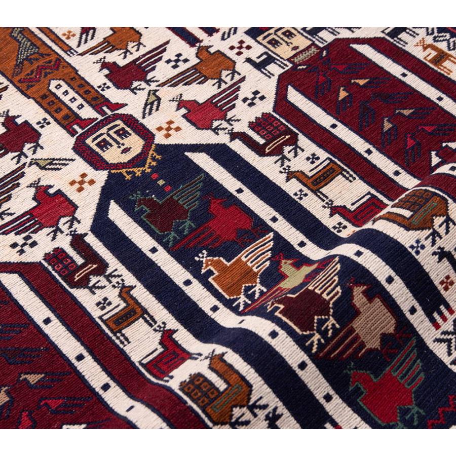 送料無料 スマック スマック織り キリム Kilim (一点物)バルーチ 送料無料 スマック スマック織り キリム Kilim (一点物)バルーチ