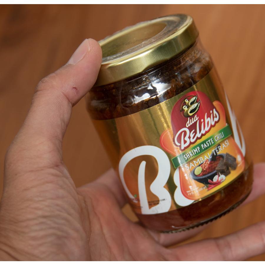 Dua Belibis インドネシア料理 サンバルトラシ ドゥア ベリビス 225g Chili Sauce (Gunacipta) バリ ソース｜tirakita-shop｜03