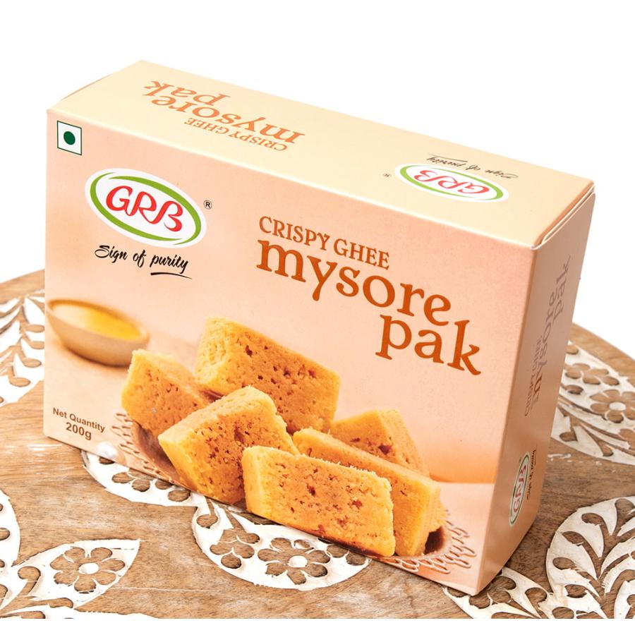 インドのお菓子 マイソール ギー クリスピーギー マイソールパック Crispy Ghee mysorepak 200g(GRB) お買い得 お試し｜tirakita-shop｜02