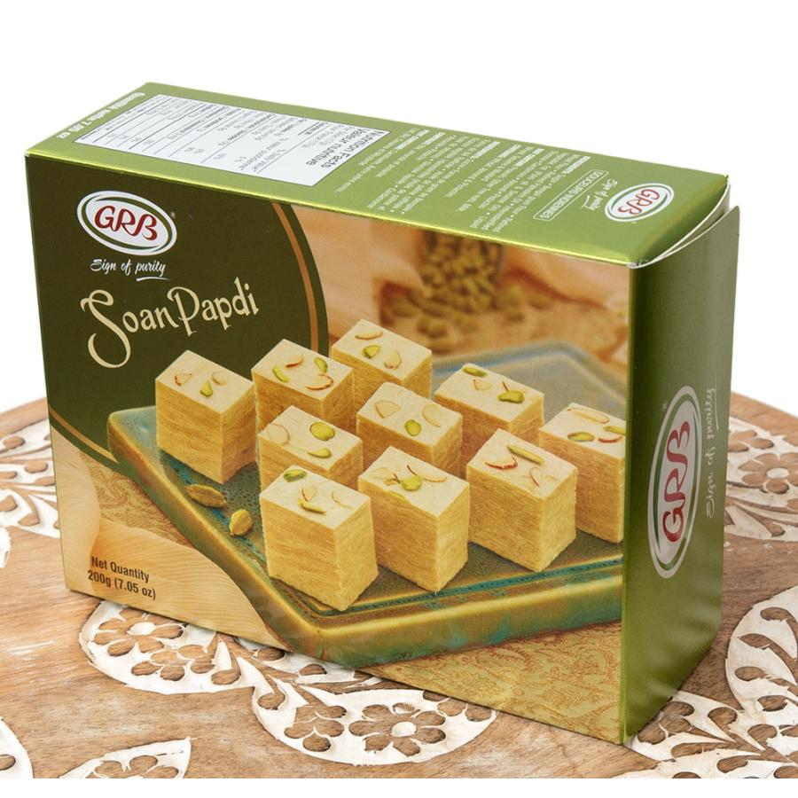 インドのお菓子 ソーンパブディ ソーンパプディ 激甘 SOAN PAPDI 200g(GRB) 甘いお菓子 お買い得 お試し 食品 食材｜tirakita-shop｜02