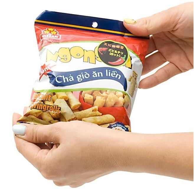 豊富な品 えび Vissan ベトナムお菓子 エビ ベトナムスナック 海老ミニ春巻き 海老 チリ味 50g タイ Aynaelda Com