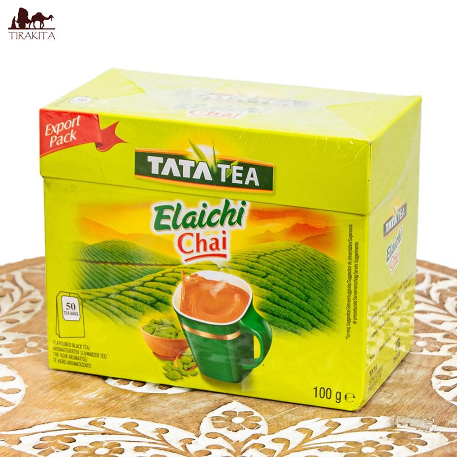 インドのお茶 チャイ用 茶葉 カルダモンチャイ TATA TEA Elaichi 