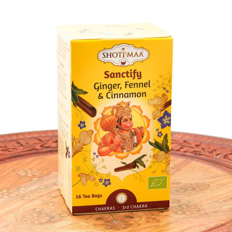 354円 お取り寄せ ハーブティー Shotimaa オーガニック ヨガ Sanctify 浄化 ハヌマン Hari Treasure ガネーシャ デトックス