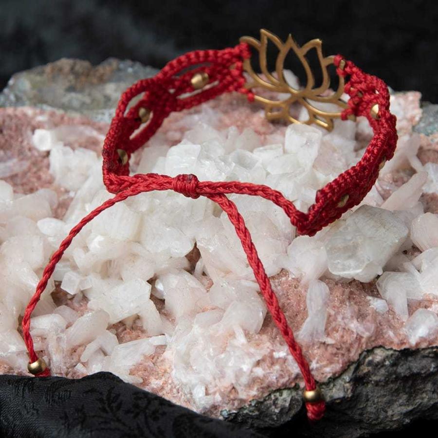 ブレスレット マクラメ マクラメ編み Macrame ロータス マクラメ編みブレスレット ハンドメイド 蓮 蓮の花 Id Acs 352 インド アジア雑貨ティラキタ 通販 Yahoo ショッピング