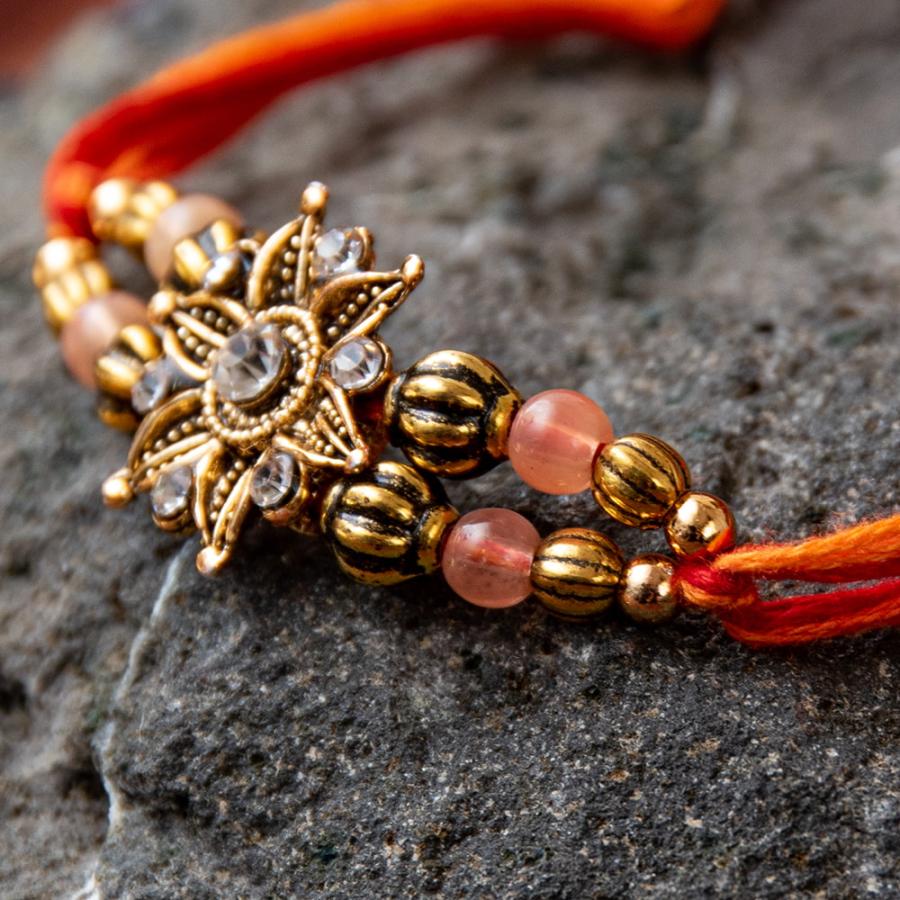 ブレス ブレスレット アンクレット ラーキー インドの紐ブレスレット スター ラクシャバンダン Rakhi Bandhan｜tirakita-shop｜03