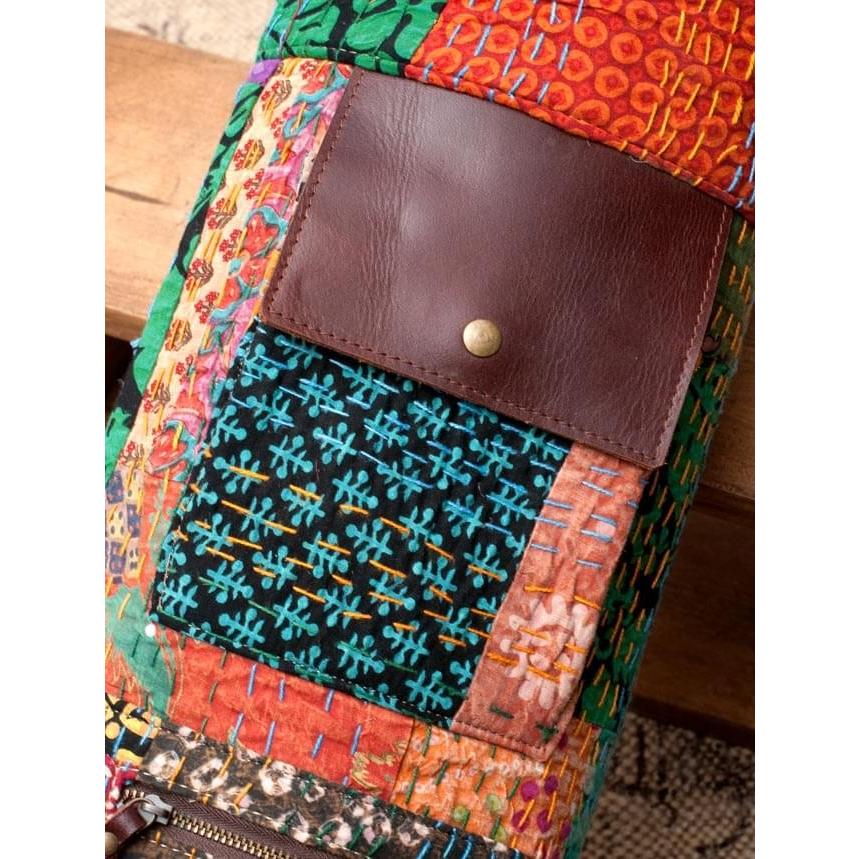 送料無料 ラリーキルト カンタ刺繍 バッグ パッチワーク 〔一点もの