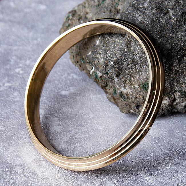 真鍮バングル ブラスカダ Kada インドの真鍮製バングル Brass 透かし