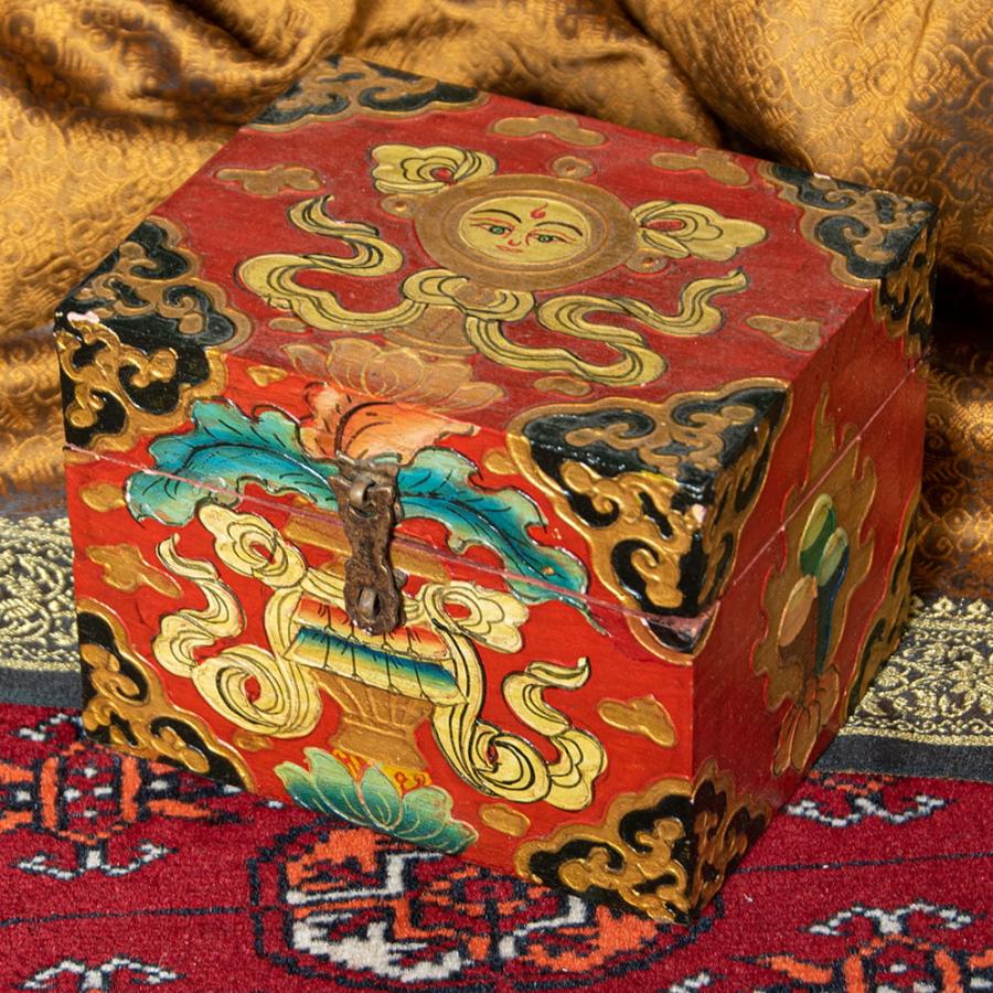 チベット木箱アンティーク伝統