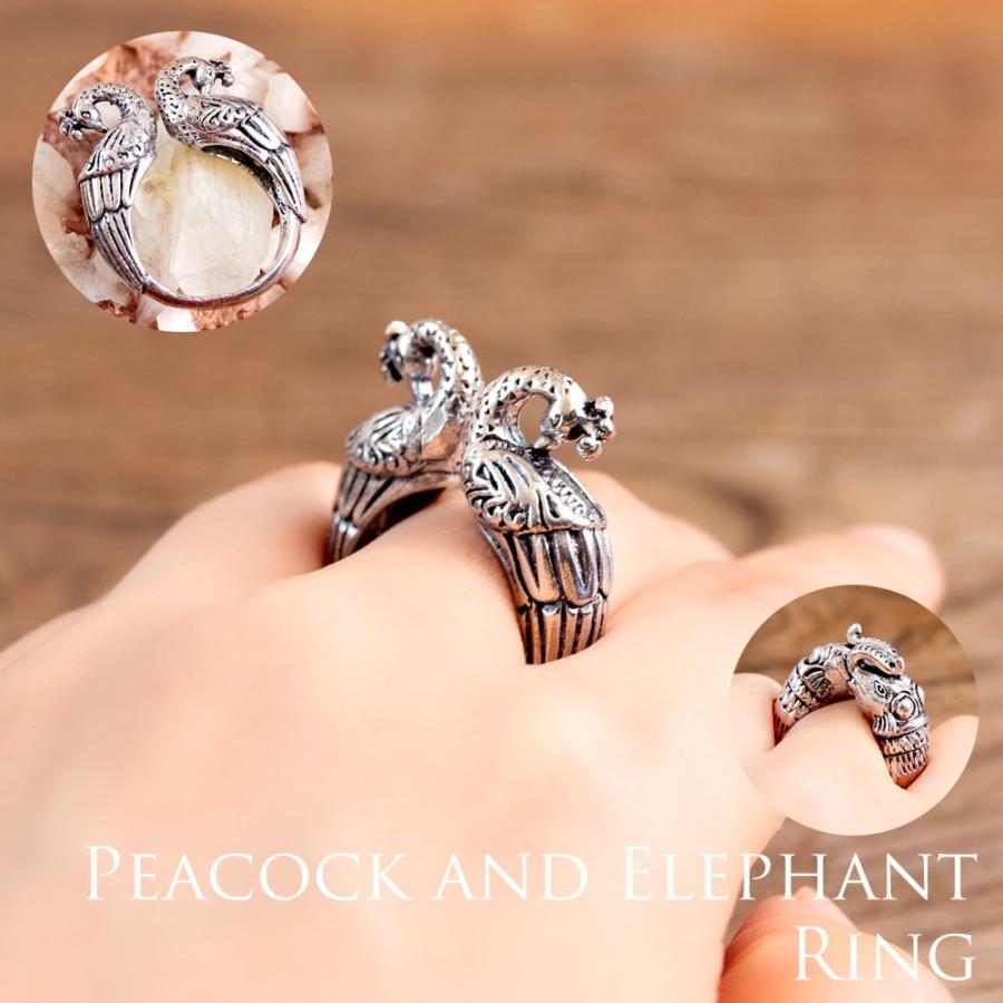 リングシルバー925製 【サイズ調整可】双指リング