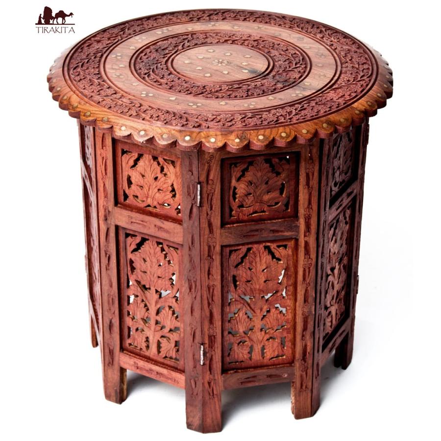 送料無料 テーブル インド アジアン アジアンサイドテーブル (直径