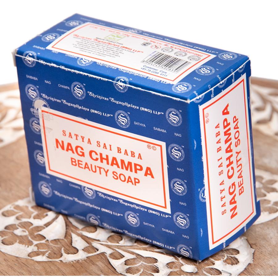 石鹸 ナグチャンパ アロマ ソープ SATYA SAI BABA NAG CHAMPA BEAUTY SOAP 150g お香 インド インセンス｜tirakita-shop｜05