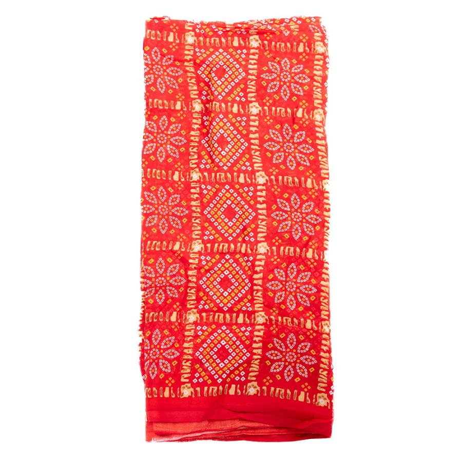 サリー 民族衣装 デコレーション布 インド (8色展開)インド伝統模様バンディニプリントのインドサリー｜tirakita-shop｜18
