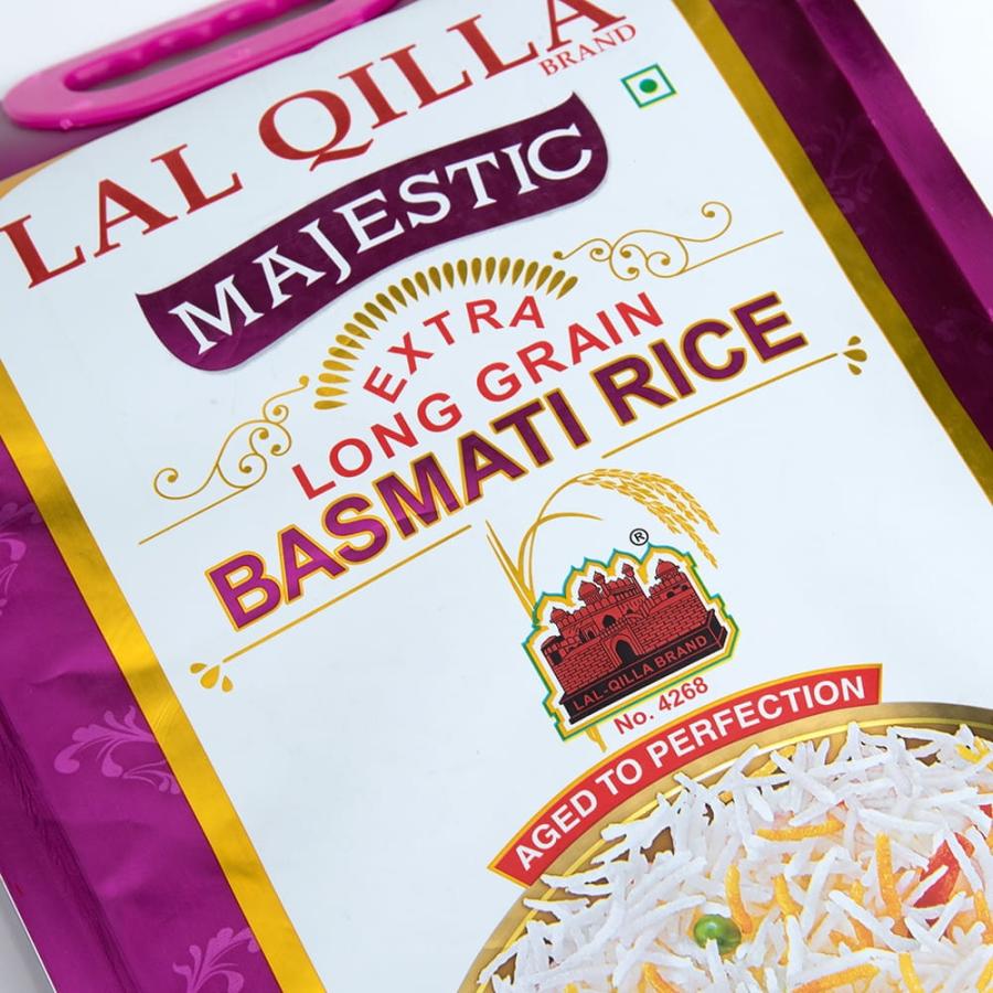 送料無料 LAL QILLA インド料理 世界で一番長いお米 バスマティライス 高級品 5kg Basmati Rice (LAL｜tirakita-shop｜02