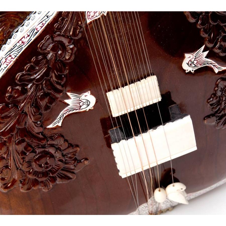 楽器 シタール Sitar インド (PALOMA社製)高級シタールセット（グラスファイバーケース） 弦楽器 民族楽器｜tirakita-shop｜05